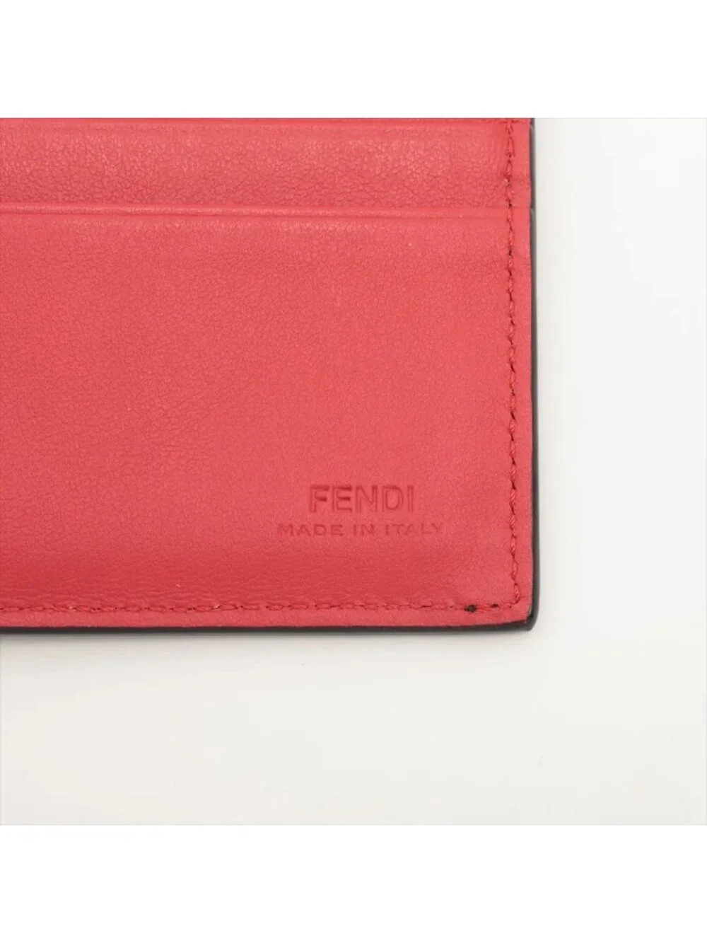Fendi Monster Bugs Eye Leather Bifold Wallet Compact